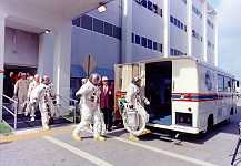 Apollo 10 crew on way to launch