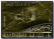 Apollo 16 gold stamp